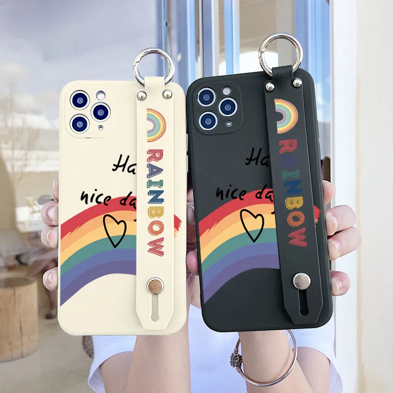 Hontinga for Redmi Note 10 Pro Note 10 Pro Max Wrist Strap Case