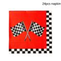 Racing Car Birthday Disposable Tableware Race Car Party Supplies Plates Napkins Race Sports Kids Boys Birthday Party Decorations. 