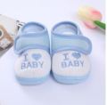 Newborn Baby Cotton Soft Shoes, I Love Baby For (0- 12 Months) - Baby Shoes Boy. 