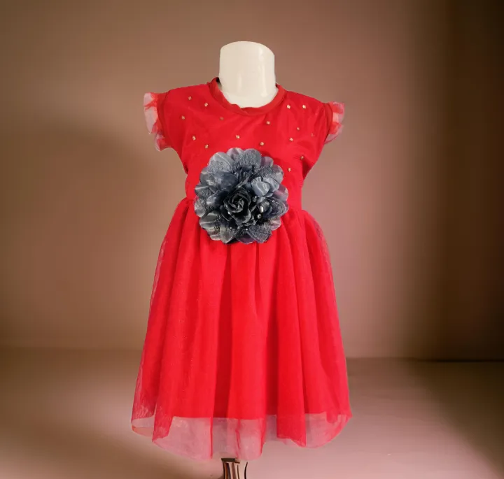 Baby%20Girls%20Fashion%20Sleeveless%20Flower%20Party%20Dress%20Newborn%200-7%20YEARS%20-%20Image%202