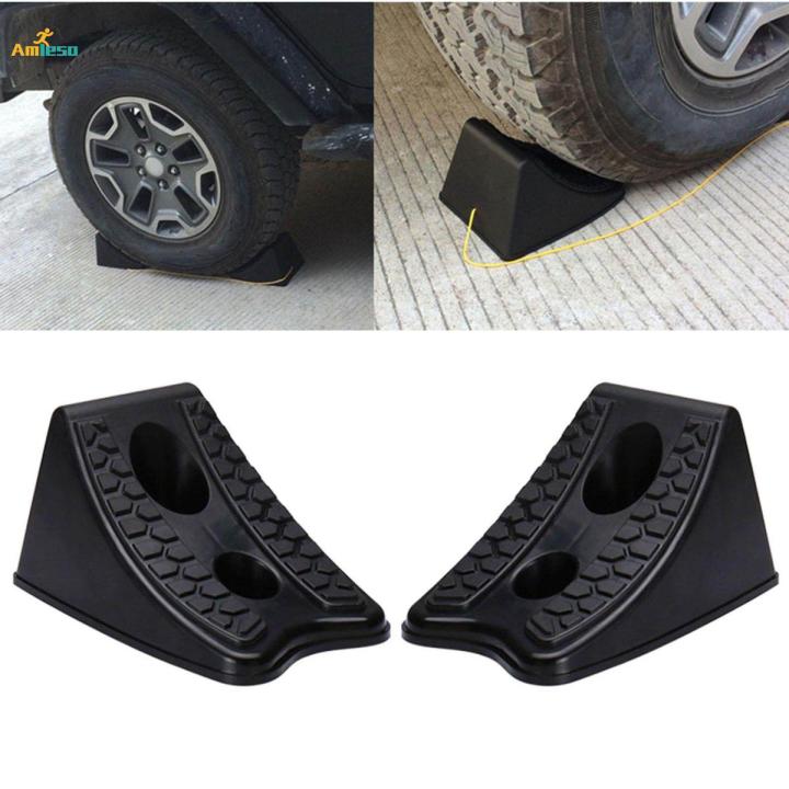 2 Pieces Wheel Chocks Wheel Alignment Block for Truck Camper RV Trailer