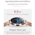 Olevs Ladies Watches Original Brand Waterproof Stainless Steel Strap Fashion Casual Rose Gold Quartz Analog Watch For Women.