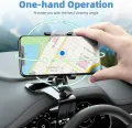 1200° Rotation Cell Phone Holder Dashboard Multi-Use Car Mount Cradle Universal Fidelity design. 
