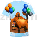 Cute Cartoon Grizzy and The Lemmings T-shirt Kids Summer Casual 3D Hop Men T Shirt Streetwear Oversized T Shirt. 