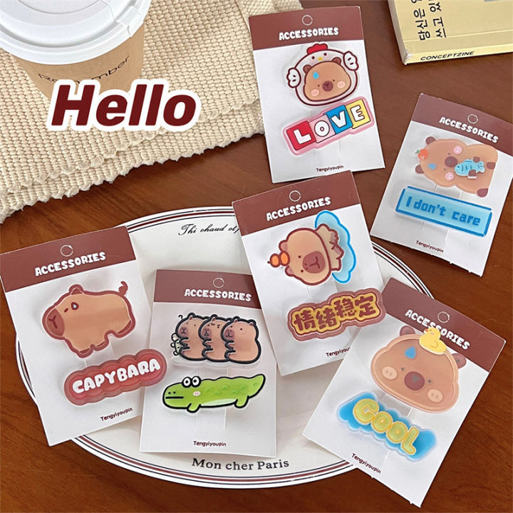 2Pcs%20Cute%20Animal%20Cartoon%20Hairpin%20For%20Women%20Girls%20Fashion%20Creative%20Capybara%20Hair%20Clip%20Bangs%20Hair%20Clip%20Hair%20Accessories%20Headwear%20-%20Image%204