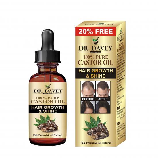 Dr.DAVEY 100% Pure Castor Oil Hair Growth & Shine Hair Oil