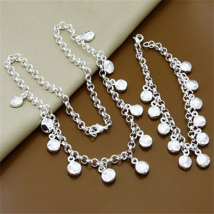 Fine%20Jewelry%20Set%20925%20Sterling%20Silver%20Sideways%20Snake%20Chain%20Bracelet%20Necklace%20Sets%20For%20Women%20Men%20Fashion%20Charm%20Jewelry%20Gift%20-%20Image%204