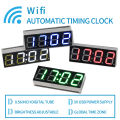 WiFi timing clock module network automatic timing LED digital tube electronic clock kit USB 5V Precise self illumination.