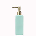 Lightweight Liquid soap dispenser Eco-friendly Leak-proof Transparent Refillable pump bottle Square bathroom accessory for.