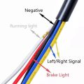 LI LED Integrated Tail Light Multi-functional Brake Light Driving Light Left And Right Turn Signals Indicator Light Compatible For MSX/Grom 125, CTX 700 N, CBR 650 F. 