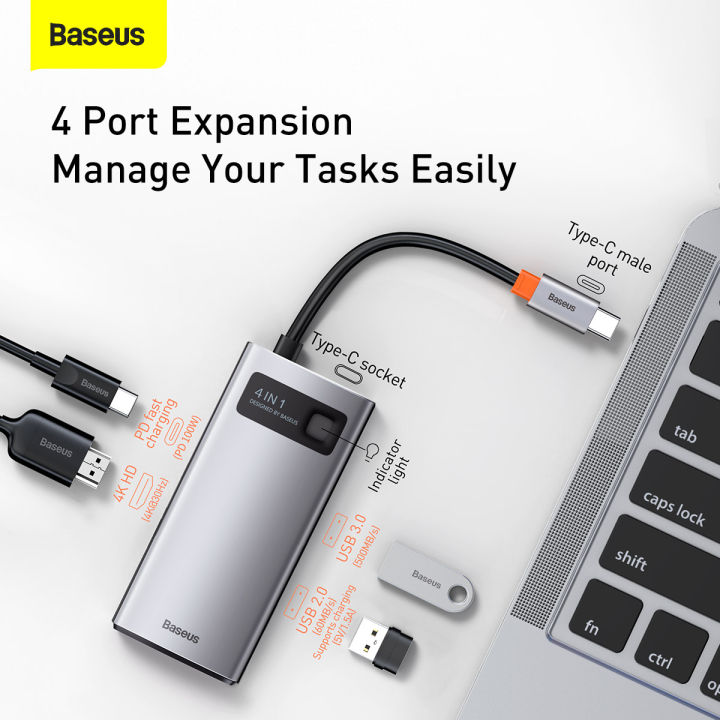 Baseus%20Type-C%20USB%20Hub,%204%20Ports%20Splitter%20Hub-High%20Speed%20USB%203.0,%20USB%202.0,%20Type-C,%20HDMI%20for%20Laptop%20PC%20Computer%20-%20Image%206