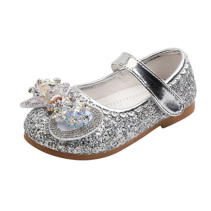 2024%20Spring%20New%20Fashion%20Water%20Brick%20Cartoon%20Princess%20Korean%20Edition%20Little%20Girl%20Sequin%20Leather%20Soft%20Sole%20Baby%20Shoes%20-%20Image%205