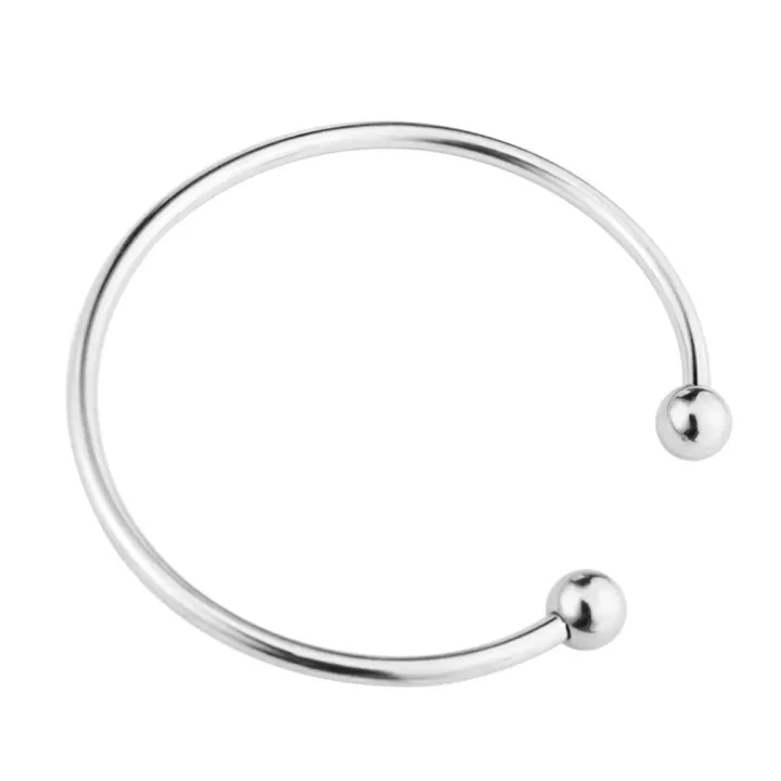 REGELIN%202pcs/lot%20Unscrew%20European%20Adjustable%20Cuff%20Open%20Bangles%20for%20Women%20Expandable%20Wire%20Bangles%20Bracelets%20With%20Bead%20Charms%20-%20Image%205