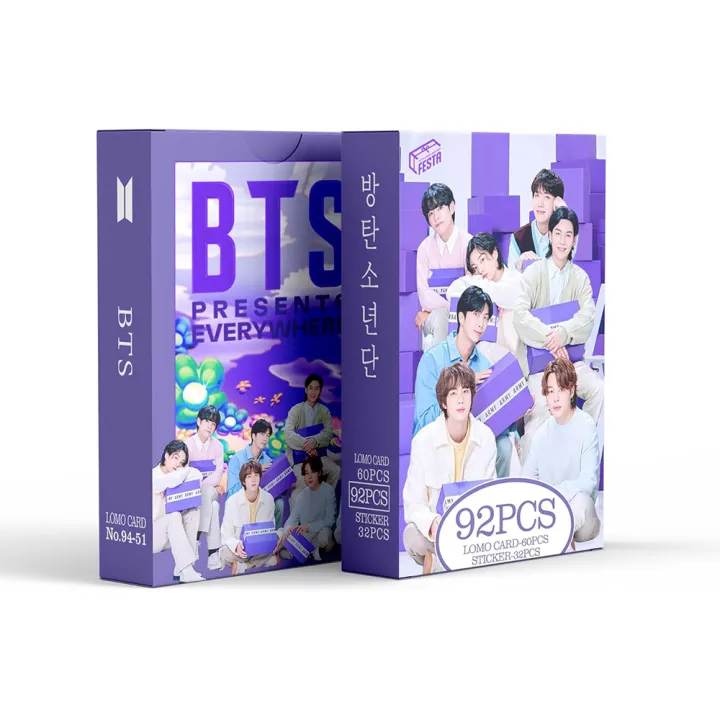 92PCS/BOX%20BTS%20FESTA%202024%20Lomo%20Cards%20Kpop%20Photocards%20Stickers%20Postcards%20Series%20-%20Image%205