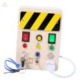 Montessori Toys with Switch, Toddler Busy Board Developing Teaching Aids Busy Board with led, for Outdoor Exercise Teaching Party.