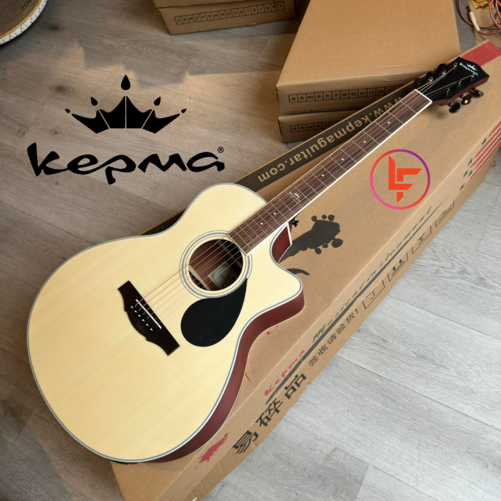 Kepma A1C Grand Auditorium Acoustic Guitar (Natural Matt) NM- BKM - 3TS