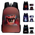 Ready Stock !!! Poppy Playtime Backpack Huggy Wuggy Kissy Missy Back To School Bag Pencil Case.
