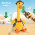 Dancing Duck Electronic Plush Toys Repeat Talking Sing Record Voice usb charge Funny Music Luminescent Gifts Plush Toy. 