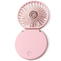 Handheld Fan, Portable Neck Fan, Folding Fan (Pink). 