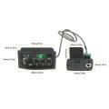 JOYO EQ-MP3 3-Band EQ Equalizer System Acoustic Guitar Preamp EQ Equalizer Piezo Pickup LCD Tuner Amplifier - black.