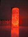 Handmade Lamp Shade Soft light and glosy finish Transpoart paper wity PVC Bright LED. 