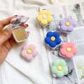 Flower Folding Mirror Phone Pop Socket / Griptok Support For Smartphone Grip Tok Folding Finger Stand Socket.. 