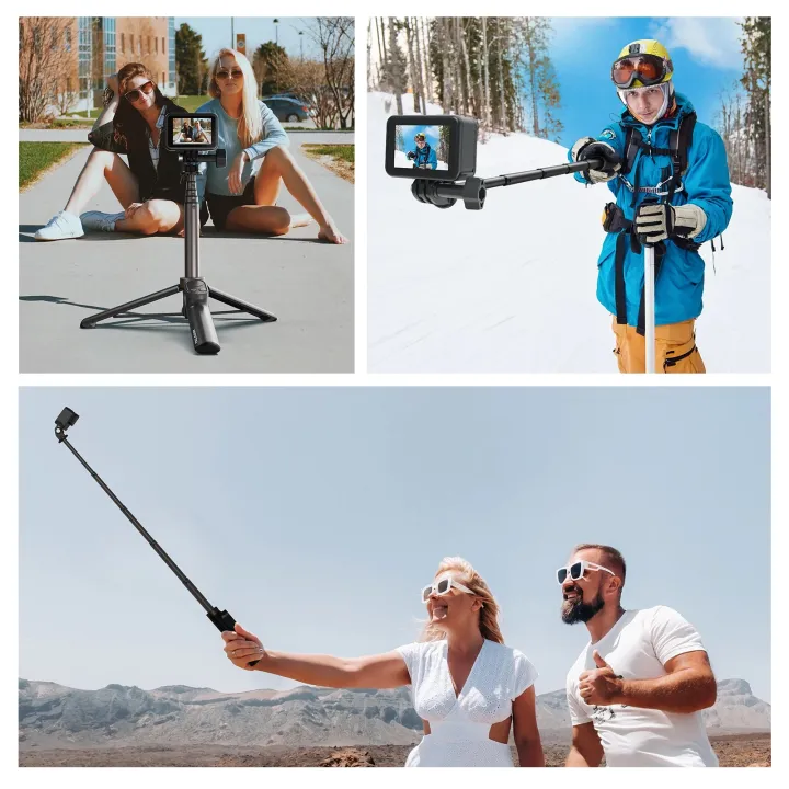 TELESIN%20For%20GoPro%20Hero%2011%2010%209%20Max%20Remote%20Control%20Wireless%20Bluetooth%20Selfie%20Stick%20Monopod%20Tripod%2014%20Pro%20Max%20SAMAUNG%20-%20Image%205