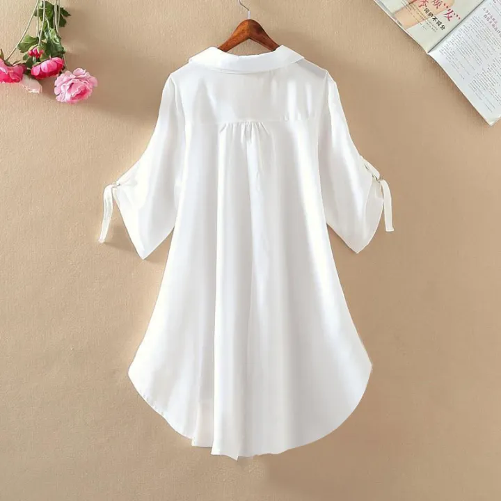 Ladies%20Fashion%20Long%20Sleeves%20Ruffles%20Casual%20Ladies%20tops%20shirts%20Elegant%20silk%20Blouse%20for%20Women%20-%20Image%203