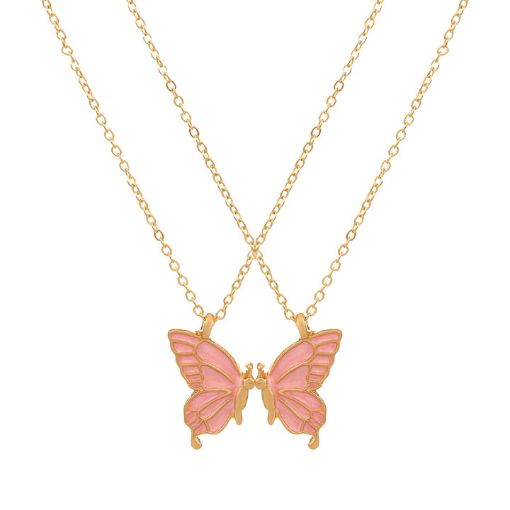 Creative%20Double%20Butterfly%20Necklace%20Charm%20Clavicle%20Chain%20Couple%20Necklace%20Friendship%20Butterfly%20Pendant%20Bff%20Necklace%20for%20Women%20Girls%20Best%20Friend%20Valentine's%20Gift%20-%20Image%2010