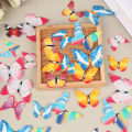 50/100Pcs Edible Mixed Butterfly Wafer Rice Paper Cake Toppers Kitchen Tools Dounp.