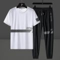 Only For Sport's Man Half Sleeves T-Shirt And Full Trouser Combo Sets. 