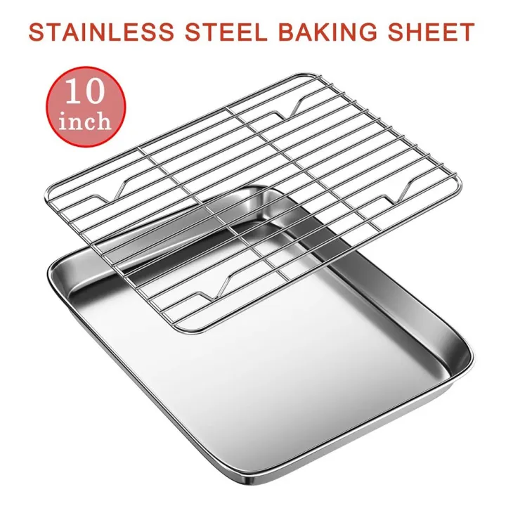HAOEN%2010%20Inch%20Toaster%20Oven%20Tray%20and%20Rack%20Set,%20Small%20Stainless%20Steel%20Baking%20Pan%20with%20Cooling%20Rack,Dishwasher%20Safe%20Baking%20Sheet%20-%20Image%204