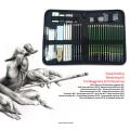 Keep Smiling Sketching Kit Drawing Pencil Set Of 42 Pcs. 