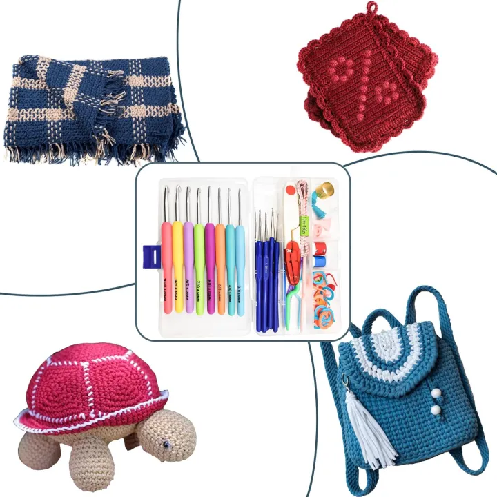 Knitting%20And%20Crochet%20Accessories%20Set.%20Crochet%20Hook%20Stitching%20Weave%20Accessories%20Supplied%20With%20Case%20Hand%20Knitting%20Tools.%20-%20Image%204