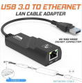 USB 3.0 to 10/100/1000Mbps Gigabit RJ45 Ethernet LAN Network Adapter Lindaa. 