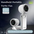 Turbo Fan HandheldRechargeable Fan Portable Mini Hand Fan USB Rechargeable Foldable Hanging Neck Fan 3600mAh USB Mini Portable Small Turbo Fan.