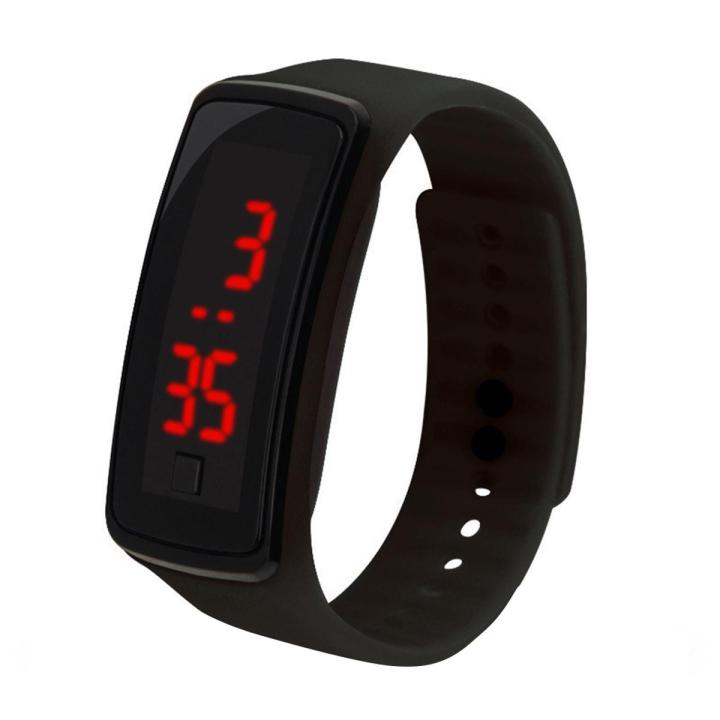 Children Kids Silicone Band LED Screen Electronic Digital Sports Wrist Watch