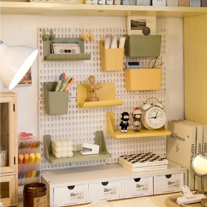 Hole%20Board%20Dormitory%20Wall%20Shelf%20Kawaii%20Free%20Punching%20Adhesive%20Students%20Study%20Wall%20Mounted%20Storage%20Rack%20Organizer%20Home%20Decoration%20-%20Image%203