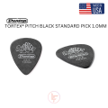 Dunlop Tortex Standard Guitar Picks - 1.0mm Black Made in USA.