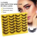 【The Edge of Beauty】14 Pack Look Fairy Lashes False Eyelashes Faux Mink Dramatic Fluffy. 