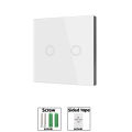 Wifi Tuya Mini Smart Light Switch 433MHZ Wireless Wall Panel Touch Switch 220V 10A Relay Works with Alexa Google Home Smart Life.