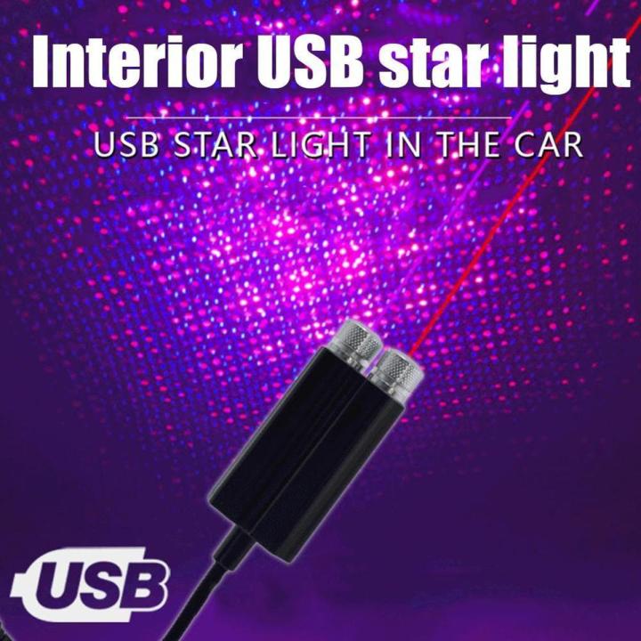 Car Roof Star Light Interior Usb Led Lights Starry Atmosphere Projector Decoration Night Home Decor Galaxy Lights Car Produts - Table Lamp
