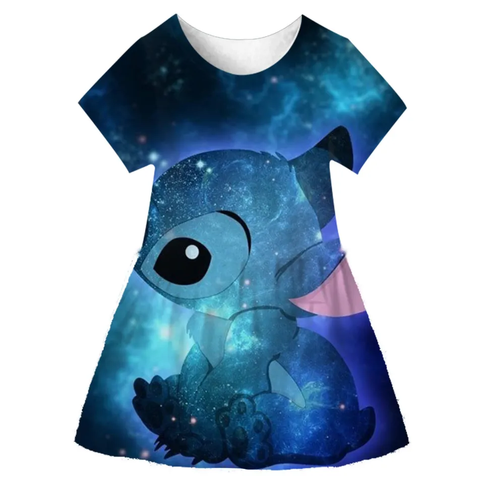 Stitch New Kids Dresses For Girls Summer Dress Child Baby Sweet