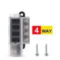 4/8 Way Car Fuse Accessory 12V 24V Car Truck Circuit Fuse Box Circuit Breaker Blade Fuses Circuit Standard ATO. 