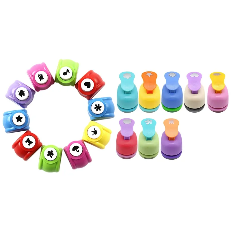Single Hole Paper Punchers 1/4 Inch Handheld Multicolor 12 Pieces Single Hole Punch - 1/4 Inch Handheld Paper Punchers For Crafts & Office 1/4 Inch Handheld Paper Punchers For Crafts And Office Use