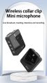 SK750 Wireless Lavalier Dual Microphone Transmitter Receiver for Phone DSLR Camera Smartphone 2.4GHz Wireless Mic Record. 