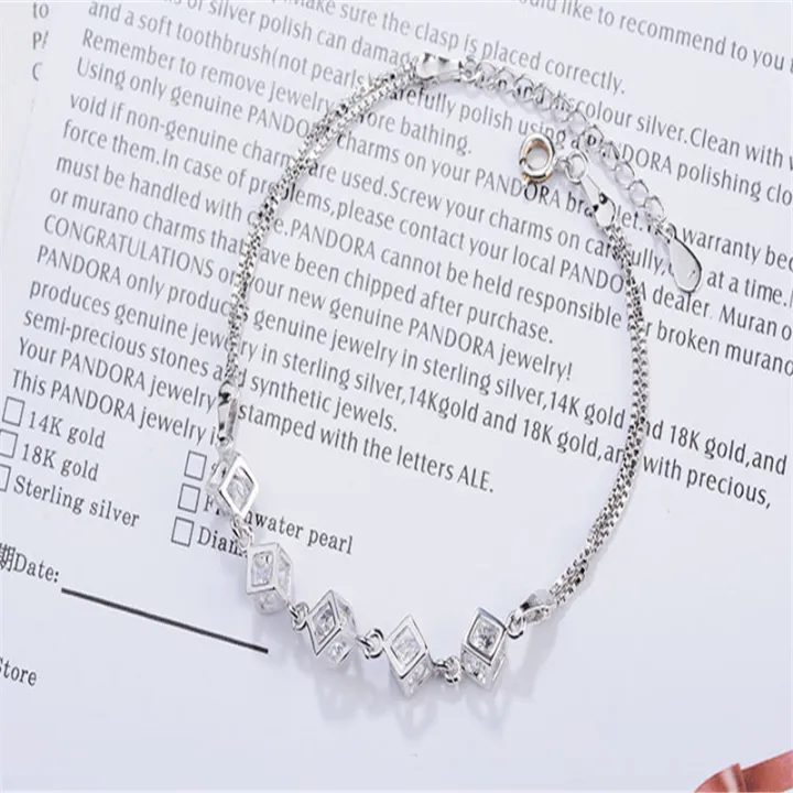 Silver%20Bracelets%20for%20Women%20Clear%20Cube%20Crystal%20Chain%20Bracelet%20-%20Image%205