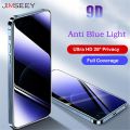 Anti Blue Light Privacy Tempered Glass Film For iPhone 14 13 12 PRO MAX 14 13 12 11 PRO XSMAX XR XS X 8 7 Plus Screen Protector. 