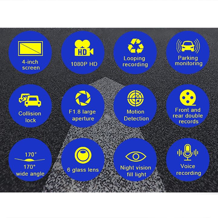 NEW-%20J20-1%202.5D%204%20inch%20170%20Degrees%20Wide%20Angle%20Full%20HD%201080P%20Video%20Car%20DVR,%20Support%20TF%20Card%20/%20Motion%20Detection%20/%20Loop%20Recording%20-%20Image%205
