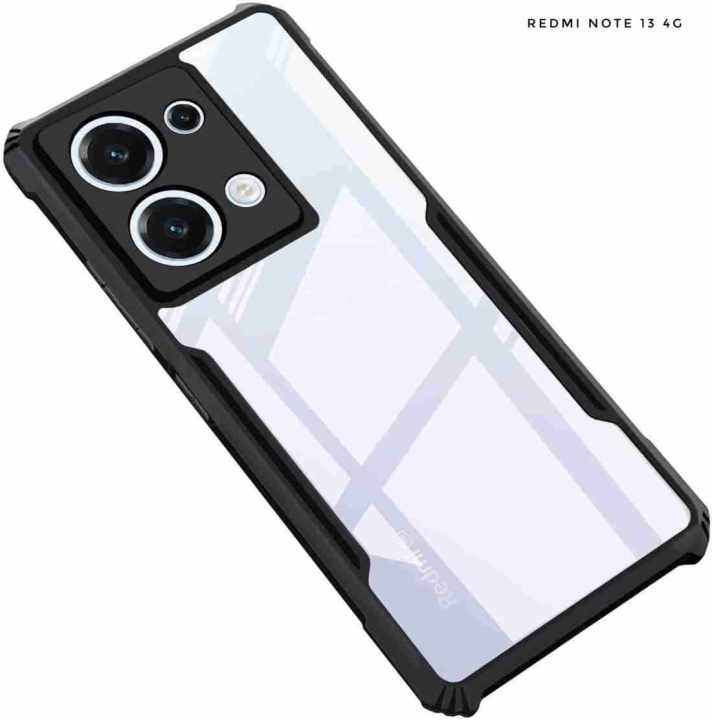 Xunddu Case For Xiaomi Redmi Note 13 4G Shockproof Transparent Phone Cover (Back Case Cover For Smartphone)